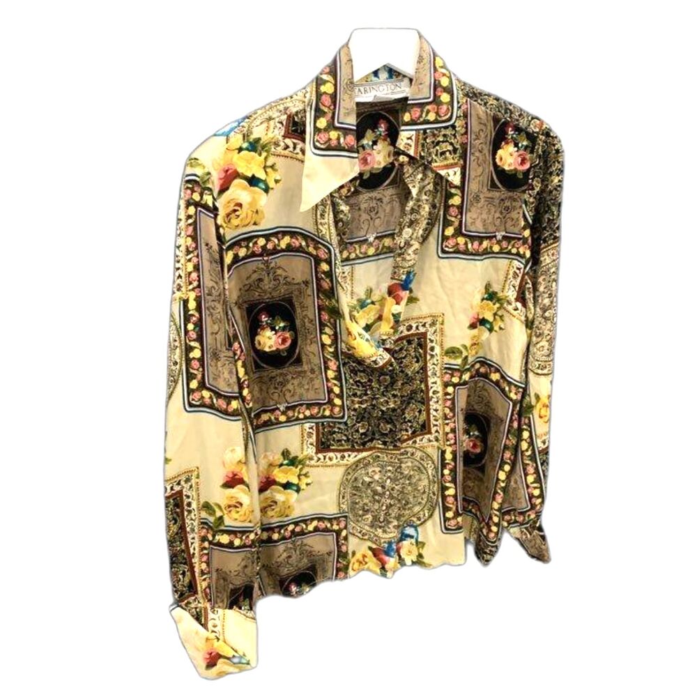 Starington Vintage 100% Silk Blouse - Size 6 - Picture 4 of 5